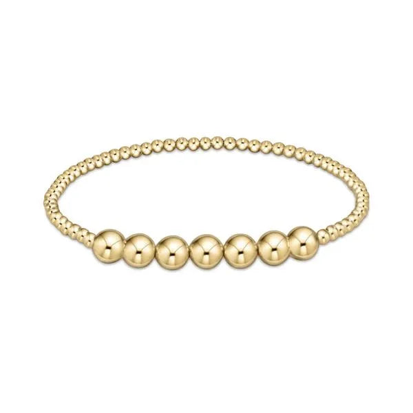 Enewton Classic Gold Beaded Bliss 3mm Bead Bracelet - 6mm Gold - Eden Lifestyle