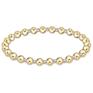 Enewton Classic Grateful Pattern 5mm Bead Bracelet - Mixed Metal - Eden Lifestyle