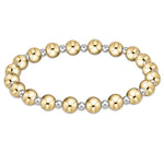 Enewton Classic Grateful Pattern 6mm Bead Bracelet - Mixed Metal - Eden Lifestyle