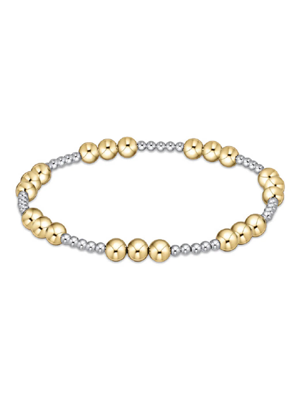 Enewton Classic Joy Pattern 5mm Bead Bracelet - Mixed Metal - Eden Lifestyle