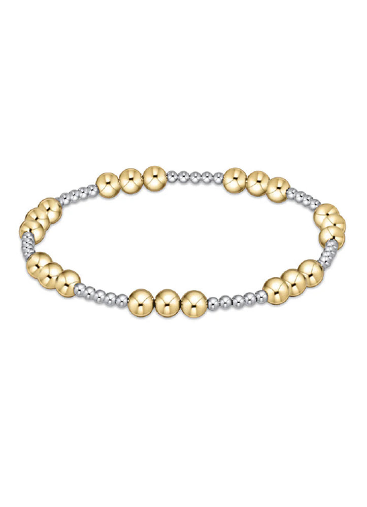 Enewton Classic Joy Pattern 5mm Bead Bracelet - Mixed Metal - Eden Lifestyle