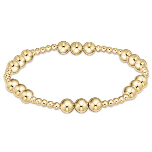 Enewton Classic Joy Pattern 6mm Bead Bracelet - Gold - Eden Lifestyle