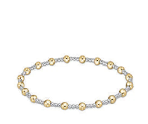 Enewton Classic Sincerity Pattern 5mm Bead Bracelet - Mixed Metal - Eden Lifestyle