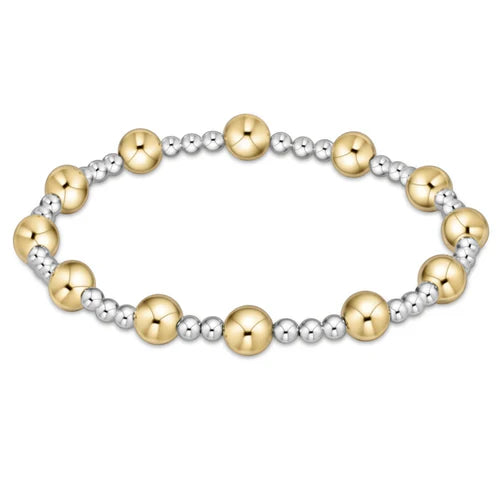 Enewton Classic Sincerity Pattern 6mm Bead Bracelet - Mixed Metal - Eden Lifestyle