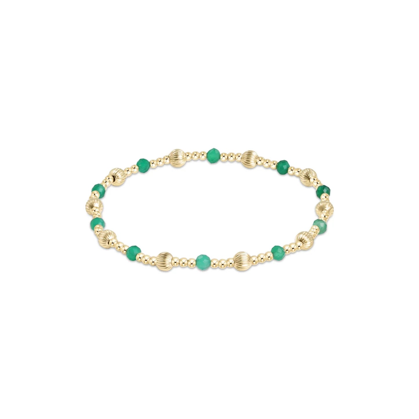 Enewton Dignity Sincerity Pattern 4mm Bead Bracelet - Green Onyx - Eden Lifestyle
