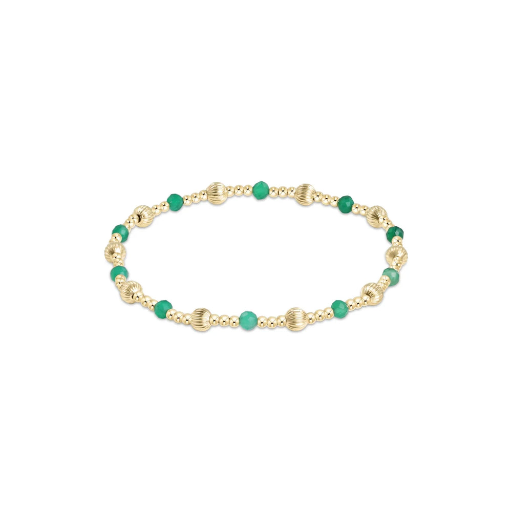 Enewton Dignity Sincerity Pattern 4mm Bead Bracelet - Green Onyx - Eden Lifestyle