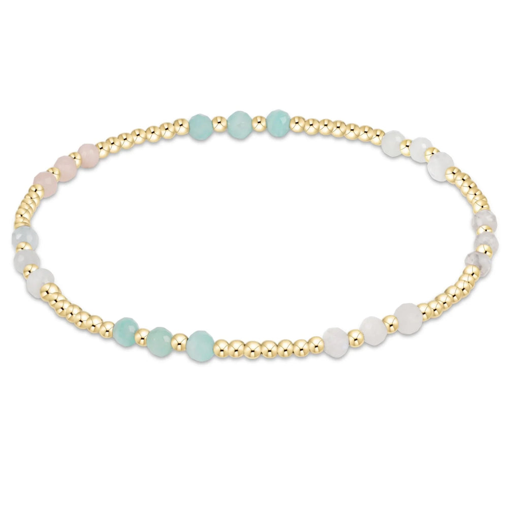 Enewton Gemstone Gold Joy Pattern 3mm Bead Bracelet - Eden Lifestyle