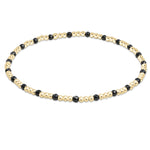 Enewton Gemstone Gold Sincerity Pattern 2mm Bead Bracelet - Faceted Hematite - Eden Lifestyle