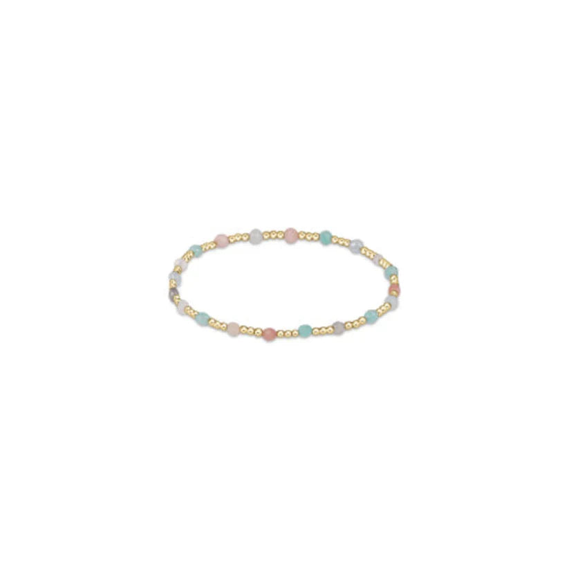Enewton Gemstone Gold Sincerity Pattern 3mm Bead Bracelet - Hot Mess - Eden Lifestyle