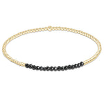 Enewton Gold Bliss 2mm Bead Bracelet - Faceted Hematite - Eden Lifestyle