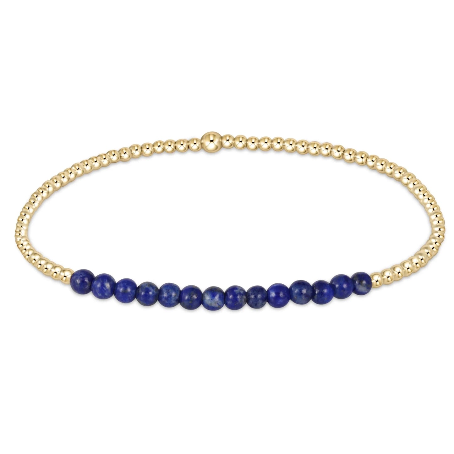 Enewton Gold Bliss 2mm Bead Bracelet - Lapis - Eden Lifestyle
