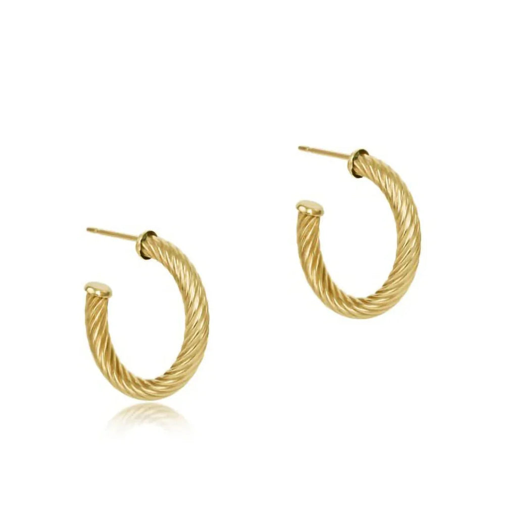 Enewton Round Gold 1.125" Post Hoop - 4mm - Eden Lifestyle