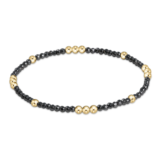 Enewton Worthy Pattern 2mm Bead Bracelet - Faceted Hematite - Eden Lifestyle