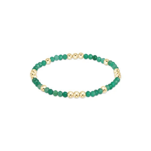Enewton Worthy Pattern 3mm Bead Bracelet - Green Onyx - Eden Lifestyle