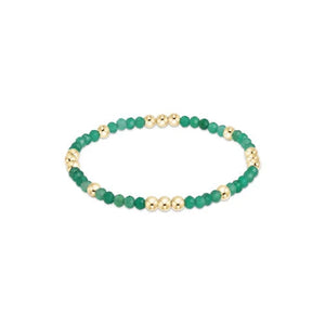 Enewton Worthy Pattern 3mm Bead Bracelet - Green Onyx - Eden Lifestyle