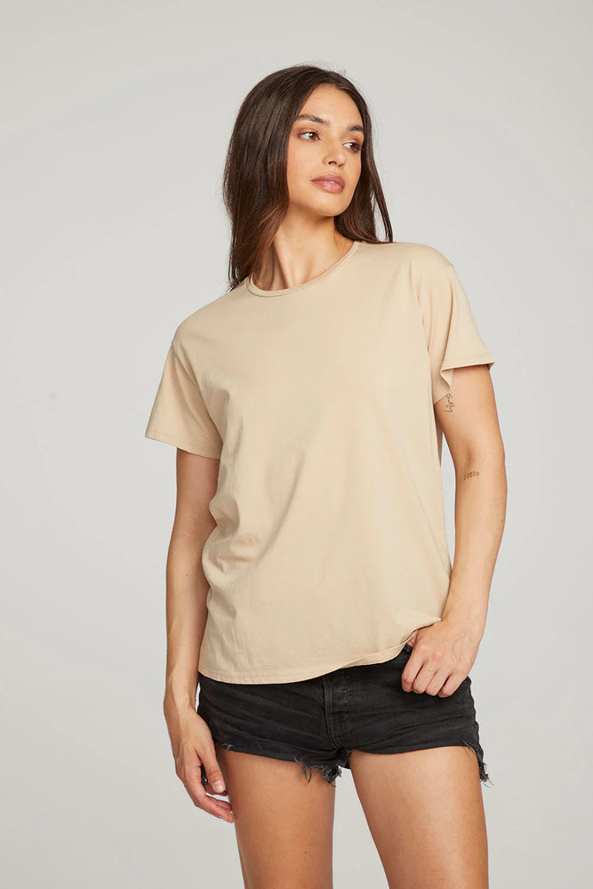 Everyday Essential Cappuccino Crew Neck Tee - Eden Lifestyle