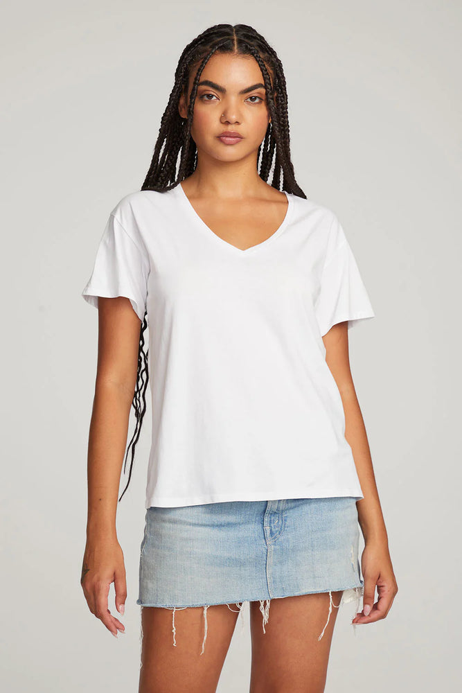 Everyday Essential White V-neck Tee - Eden Lifestyle