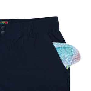 Everyday Short - Deep Water Navy - Mayan Pocket