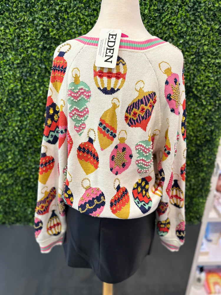 Queen of Sparkles Ornament Cardigan - Eden Lifestyle