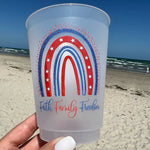 Faith Family Freedom Labor Day Frosted Cups- Patriotic Set of 6 - Eden Lifestyle
