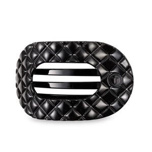 Flat Round Hair Clip Quilted
