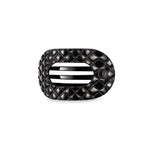 Flat Round Hair Clip Quilted