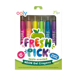 Fresh Pick Apple Scented Gel Crayons - Set of 6