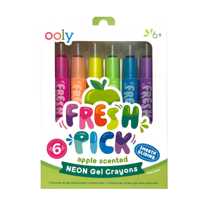 Fresh Pick Apple Scented Gel Crayons - Set of 6 - Eden Lifestyle