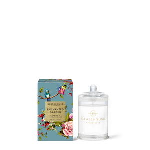 Glasshouse Fragrances - Enchanted Garden 2.1 oz. Triple Scented Soy Candle - Eden Lifestyle