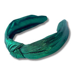 Green Metallic Knotted Headband - Eden Lifestyle