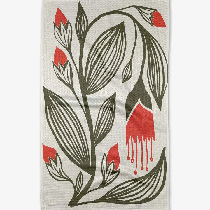 Garden Stamp Kitchen Tea Towel - Eden Lifestyle