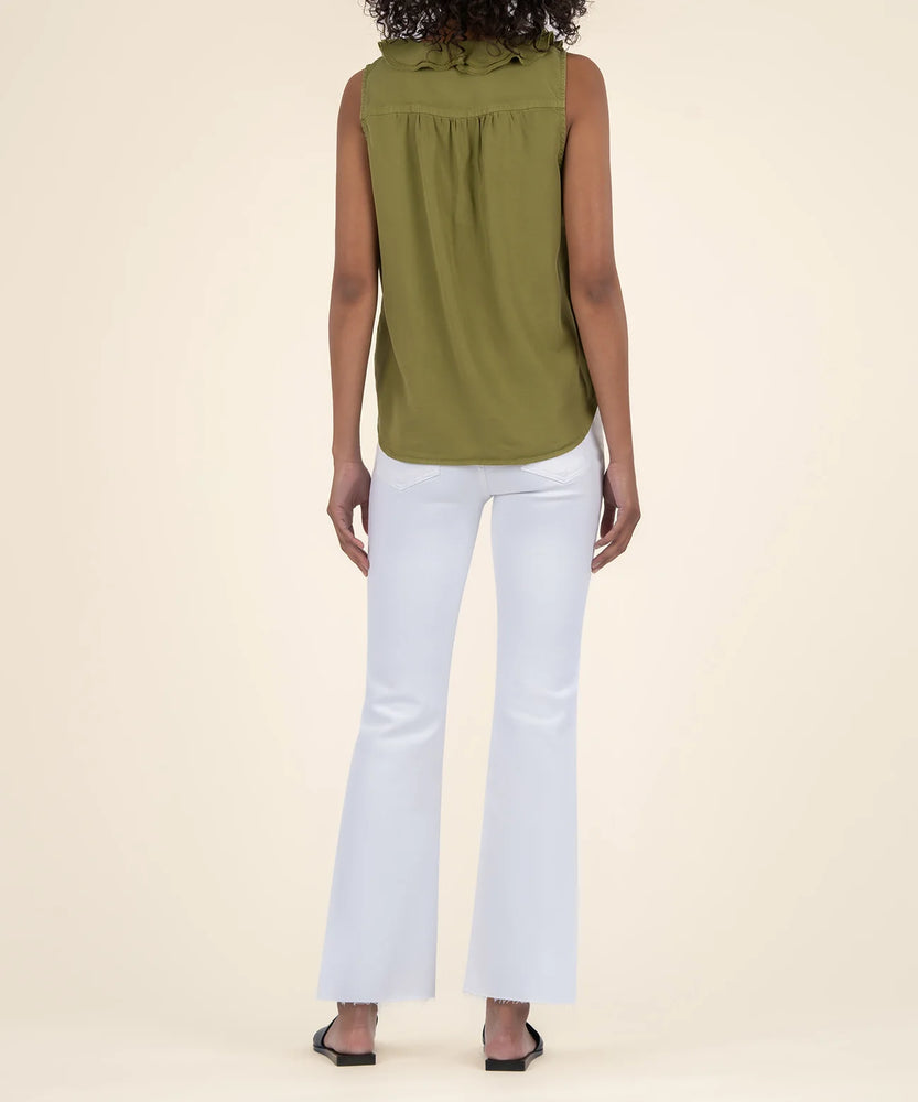 Genessa Top Light Olive - Eden Lifestyle