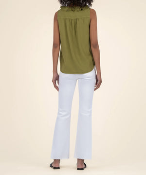 Genessa Top Light Olive - Eden Lifestyle