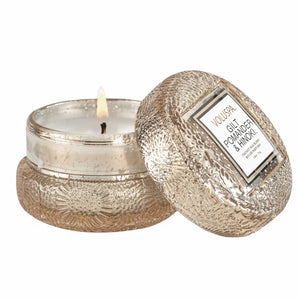 Voluspa - Gilt Pomander & Hinoki - Macaron Candle - Eden Lifestyle