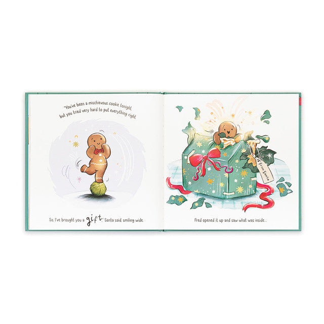 Jellycat Gingerbread Fred Book - Eden Lifestyle