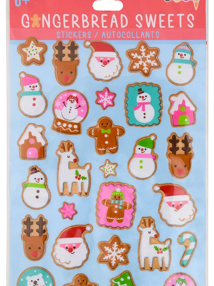 Gingerbread Sweets Stickers - Eden Lifestyle