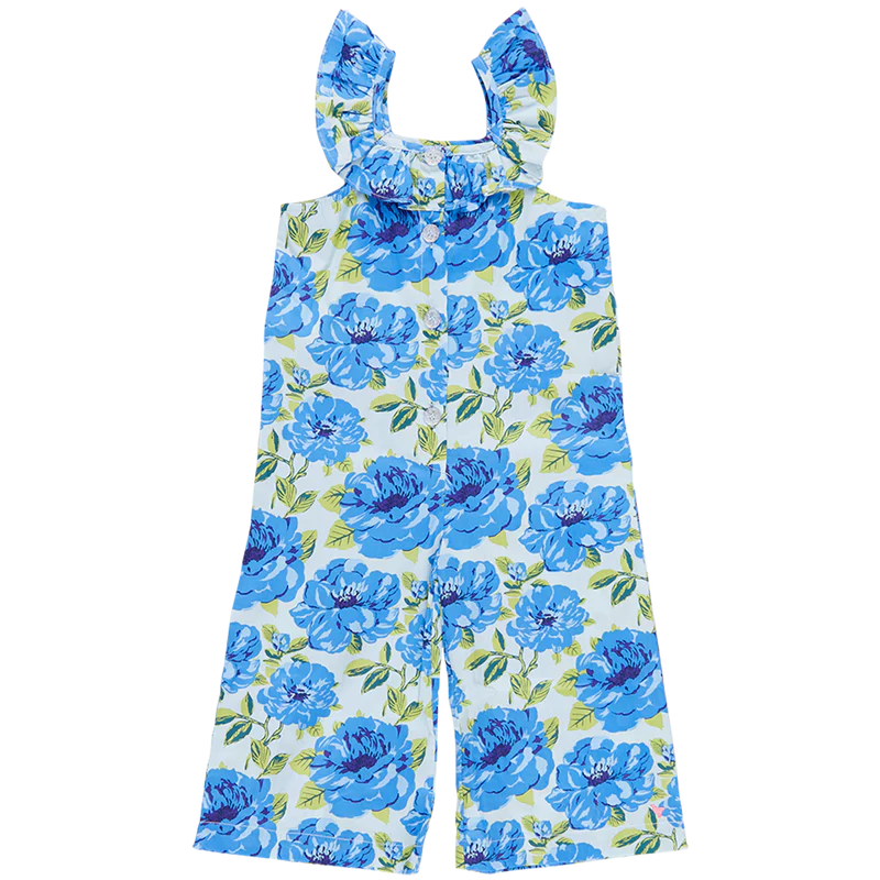 Girls Ana Jumper - Blue Peonies - Eden Lifestyle