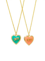Girls Best Friends Bff Heart Locket Necklace Set - Eden Lifestyle
