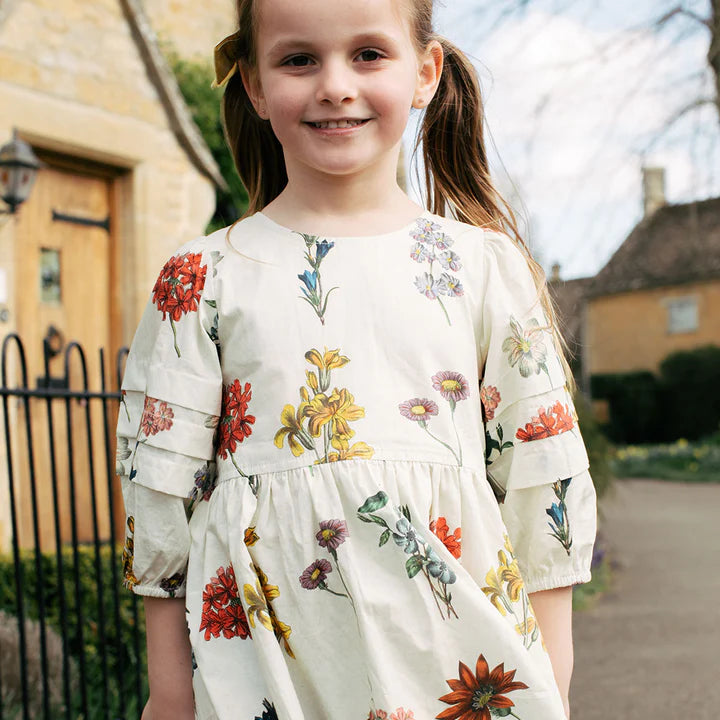 Girls Brooke Dress - Notebook Botanical - Eden Lifestyle