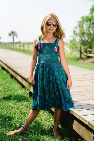 Girls Hallie Sequin Tie Shoulder Dress - Eden Lifestyle