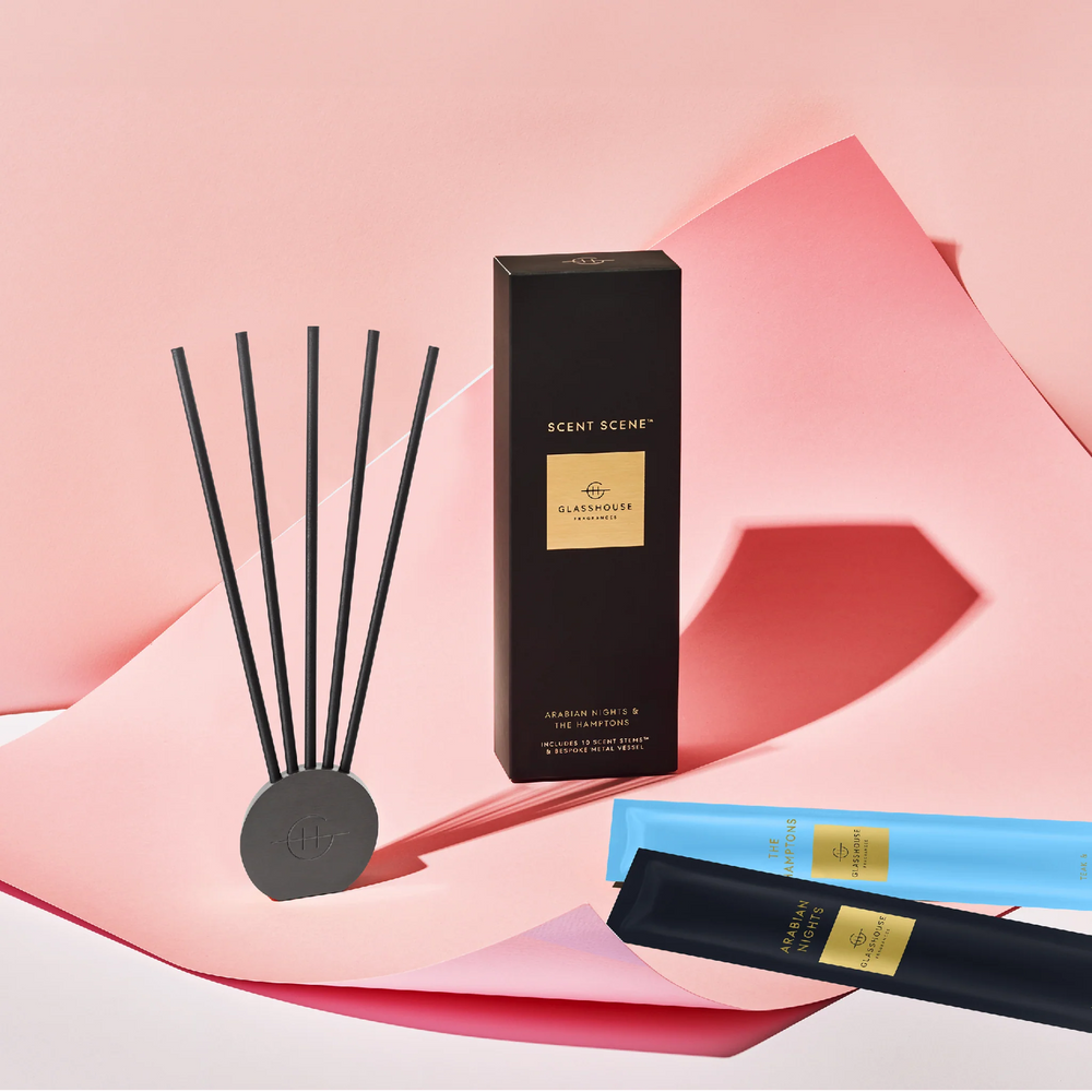 Glasshouse Fragrances - Scent Scene Duo Diffuser The Hamptons and Arabian Nights