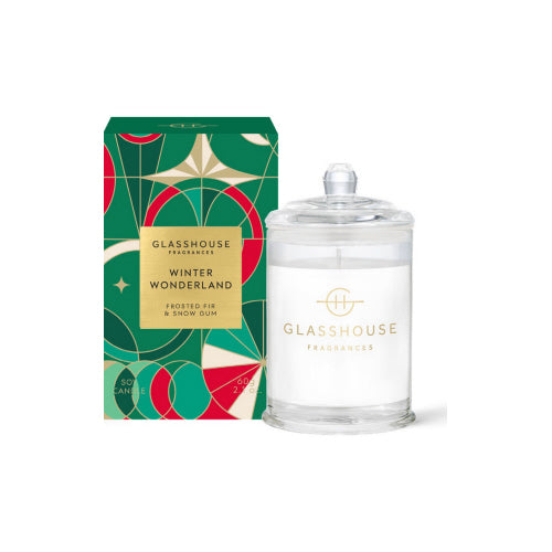 Glasshouse Fragrances - Winter Wonderland Candle 60g - Eden Lifestyle