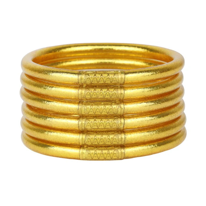 Gold All Weather Bangles® (Set of 6) - Serenity Prayer - Eden Lifestyle