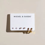 Gold Essential Dainty Earrings Set - Eden Lifestyle