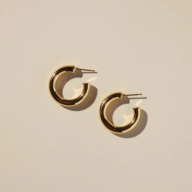 Gold Hollow Statement Hoops - Eden Lifestyle