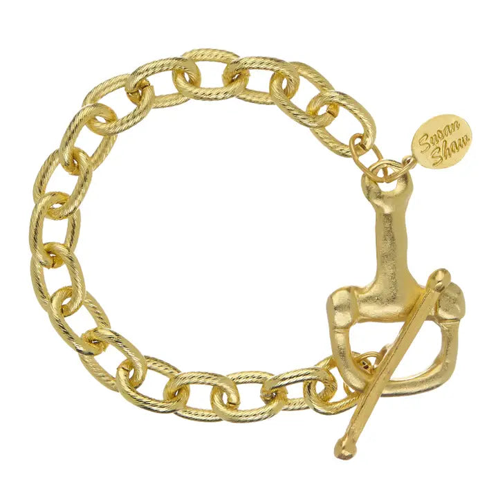 Horse Bit Toggle Charm Bracelet - Eden Lifestyle