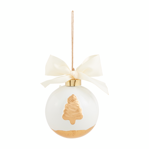 Gold Painted Ball Ornament - Eden Lifestyle