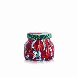 capri BLUE Holiday Pattern Play- Tinsel & Spice Petite Jar, 8 oz - Eden Lifestyle