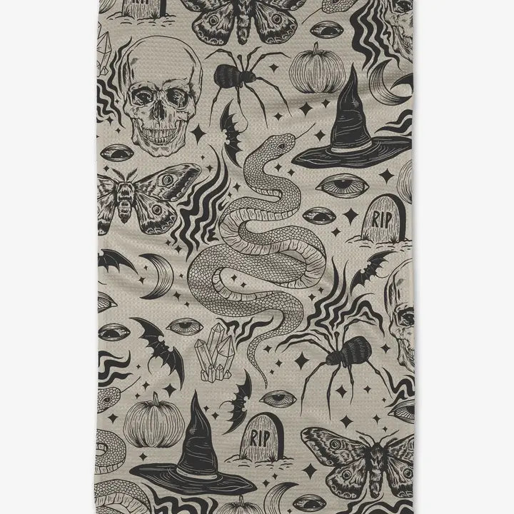 Halloween Collage Tea Towel - Eden Lifestyle