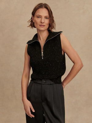 Hally Half-Zip Rib Vest - Eden Lifestyle
